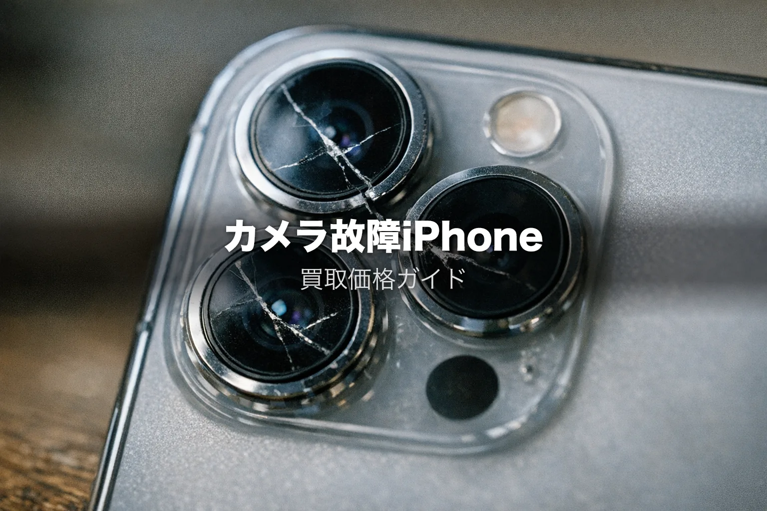 カメラ故障iPhoneの買取価格｜修理vs売却を実績データで徹底比較