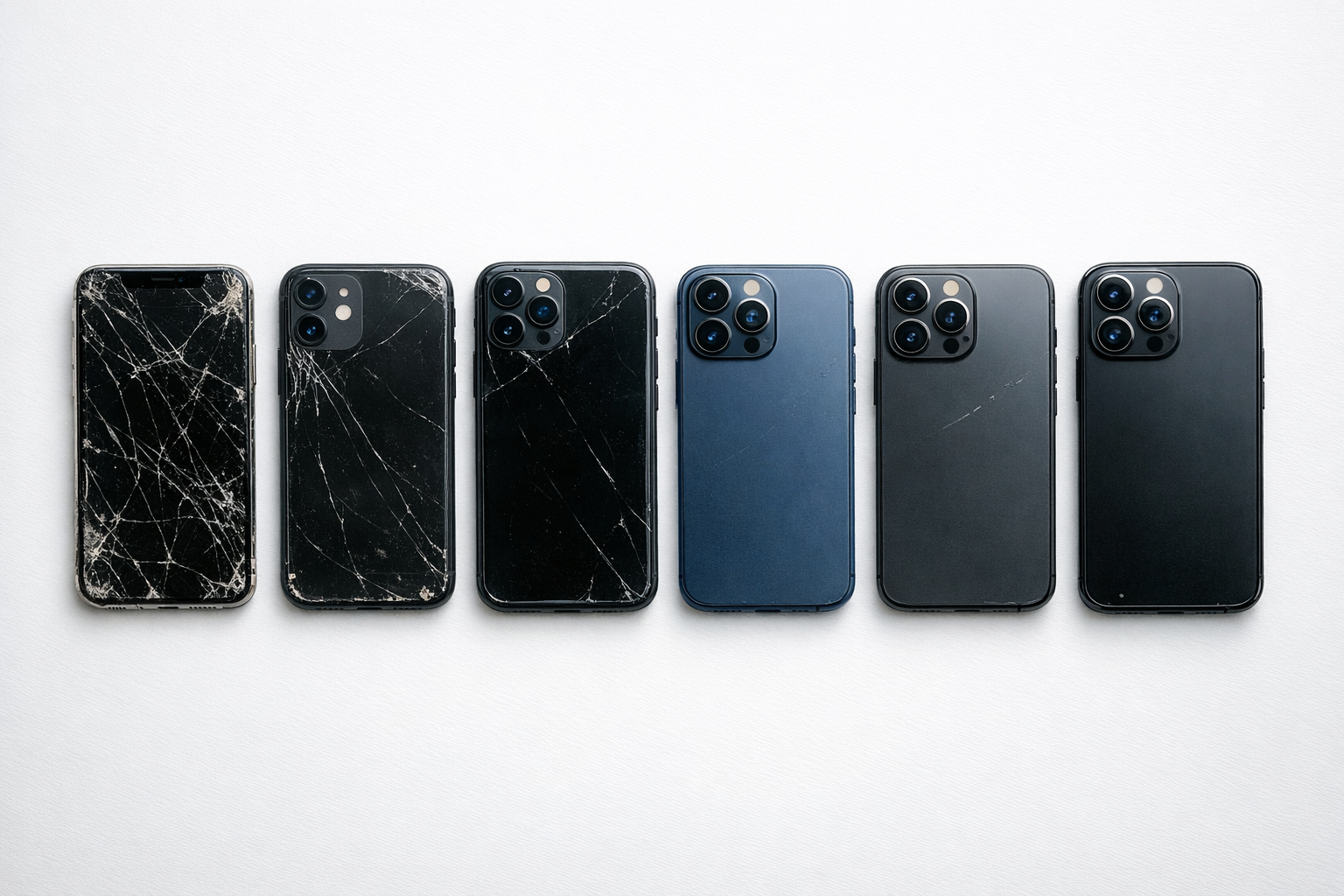 機種別ジャンクiPhone買取相場比較 - 新旧モデルの並び