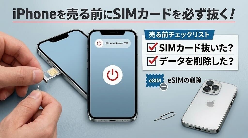 iPhone売る前のSIM｜店舗が見た「抜き忘れ事故」と正解の処理【2026